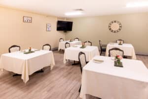 Dining room at Red Cliffs Post Acute