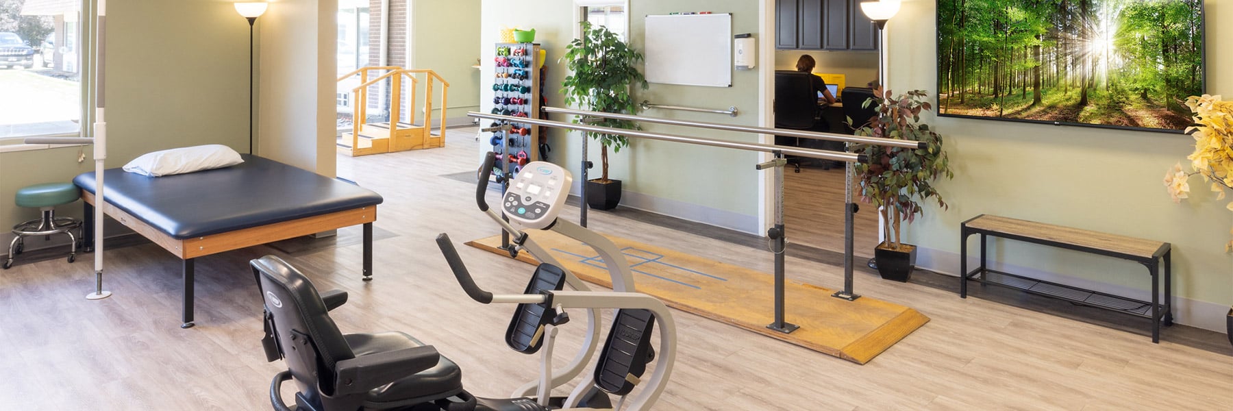 Rehab gym at Red Cliffs Post Acute